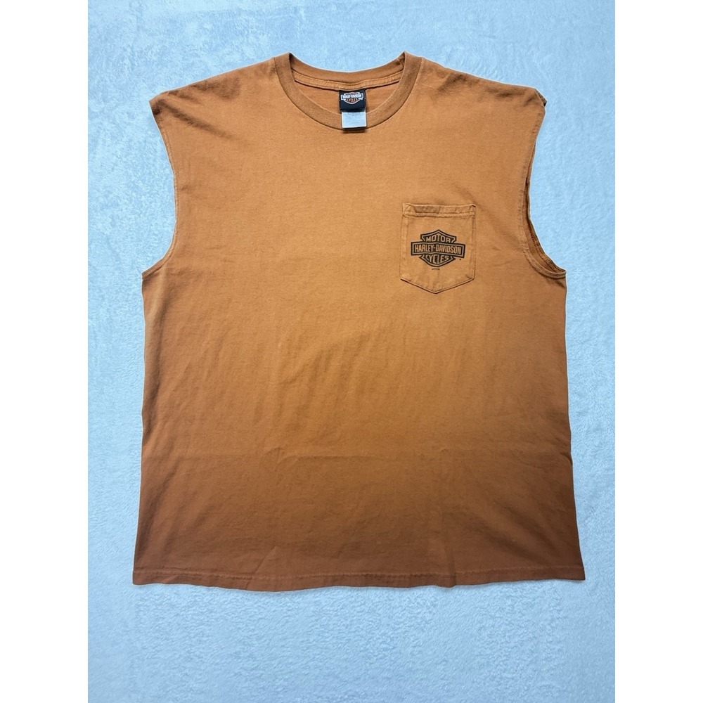Vintage Harley Davidson 2XL Short-Sleeve Biker Shirt Well Worn Motorcycle Tee